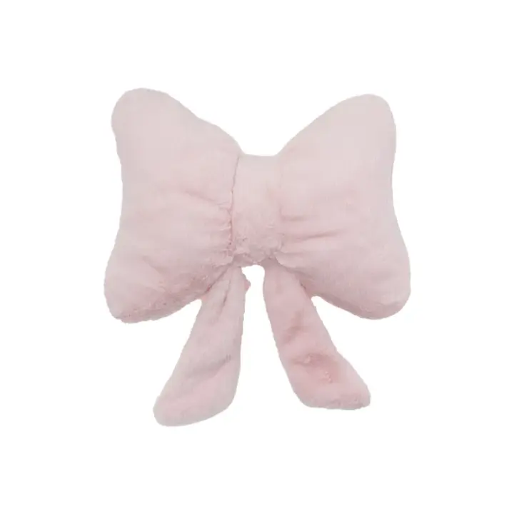 Almohada de Sofá Rosa con Lazo Simple Soporte de Cintura Suave y Cómodo para Oficina y Dormitorio - 1