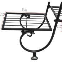Soporte de Hierro para Plantas Estantería de 6 Niveles para Macetas Decoración de Flores para Exterior e Interior Muebles y Organización - details 4