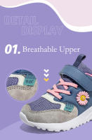 Zapatillas de tenis de moda para niños y niñas, zapatos para correr al aire libre, zapatos deportivos escolares antideslizantes, zapatos cómodos de malla transpirable, color rosa - details 6