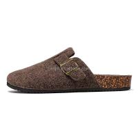 Nuevos zuecos de fieltro de alta calidad para mujer, zapatillas antideslizantes con hebilla a la moda para exteriores, talla grande 47, sandalias de marca de bajo precio - details 3