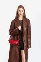Bolso bandolera de cuero con cremallera, estilo retro europeo y americano, nuevo. - details 28
