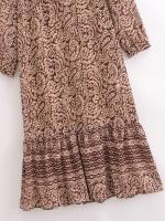 Ropa de mujer europea y americana vestido estampado decorativo laminado de mujer vestido popular regalo - details 4