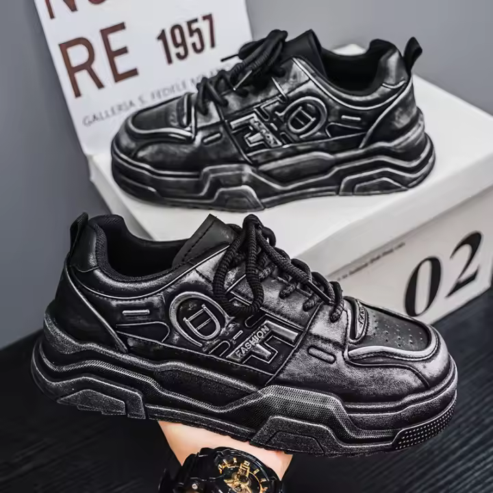 Zapatillas Blancas Transpirables para Hombres Primavera Zapatillas de Plataforma de Moda Trendy para Todos los M momentos - 1