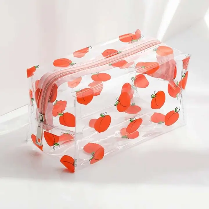 Estuche Impermeable Grande de PVC Organizador de Maquillaje y Lápices Regalo Ideal para Niñas, Estudiantes Bolsa de Viaje, Bolsa de Cosméticos - 1