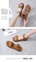 Sandalias Planas 2025 Nuevos Zapatos de Verano para Estudiantes Sandalias Romanas Zapatos de Playa Suela Suave Zapatos de Mujer de Una Sola Tira - details 4