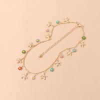Collar de estilo informal hawaiano de múltiples elementos, collar de margaritas y flores de estrella de mar de tubo recto a la moda - details 5