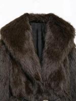 TRAFZA-abrigo de manga larga con cuello vuelto para mujer, ropa de abrigo gruesa y cálida con cinturón, Estilo Vintage, a la moda, para invierno, 2024 - details 8