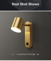 LEFANGXING Lámpara de Pared de Cobre Luz de Fondo de Sala de Estar Sencilla - details 6