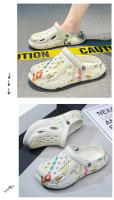 Sandalias de playa huecas antideslizantes con punta cerrada de EVA informal para hombre, dedos de los pies para el hogar - details 10