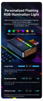 Adaptador de Audio de iluminación RGB con Bluetooth 5,3, convertidor NFC DAC de 3,5 MM, AUX Coaxial óptico Digital a transmisor receptor analógico - details 4