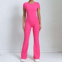 Conjunto de Yoga Ouwu Monos Deportivos para Mujeres Manga Corta, Pantalones Acampados - details 6