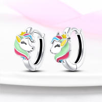 2023 100% Plata de Ley 925 2 uds pendientes de aro con dijes para mujer elegantes pendientes de arcoíris de ensueño regalos de joyería de cumpleaños perfectos - details 14