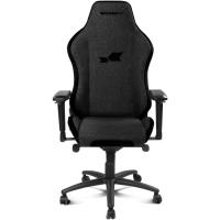 DR275 - Silla Gaming Profesional, Material Tela con Acabado de Terciopelo, reposabrazos Ajustables 4D, pistón Clase 4, giratoria, Mecanismo Rana, Color Negro - details 0