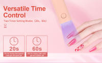 Luz UV para Uñas Gel Portátil, Sin Cable, Cargable USB Ideal para Diseño de Monstruo - details 1