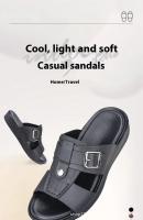 Sandalias de Cuero para Hombres GUYISA Suelas Gruesas, Antideslizantes, Acogedoras para Interiores y Exteriores - details 6