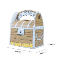 Caja de Regalo de Tesoro de Pirata de Dulce de Cooky 6pcs Ideal para Fiesta de Halloween o Cumpleaños de Niños Empaque de Papeleria y Artesanías - details 0