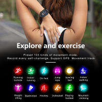 Reloj inteligente G96, dispositivo con asistente de voz, Bluetooth, llamada, entrenamiento de respiración, fotografía remota, 123 modos deportivos - details 3