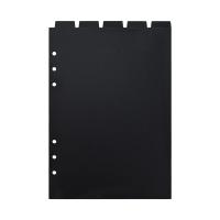 Divisores de página para planificador, papel interior negro, divisor de papel para cuaderno, divisor de hojas sueltas, carpeta, separador de índice, divisor de índice - details 6