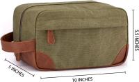 Bolsa de aseo colgante para hombre, bolsa de afeitar de lona resistente al agua con gran capacidad para viaje - details 4