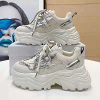 Nueva marca de zapatos para correr Lite de cuero para mujer, Zapatillas deportivas con plataforma Sin Marca, tacones altos de moda a bajo precio - details 3