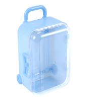 Mini maleta de viaje con rodillo azul, caja de dulces con personalidad, caja de dulces de boda creativa, caja de carro de equipaje, juguete de dulces, almacenamiento pequeño - details 0