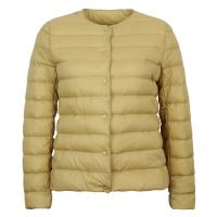 Abrigo de mujer ultra ligero de pluma de pato con tejido mate cálido abrigo a prueba de viento parka chaquetas de down para mujer material de exterior de nylon material de forro de poliamida tipo de botón de cierre - details 6