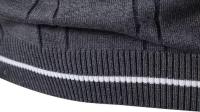 Nuevo Chalecos sin mangas de punto con cuello en V para hombre, jerséis de punto ajustados, suéteres de moda de retales, ropa de calle informal inteligente - details 15
