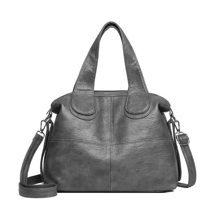 Bolso cruzado casual para mujer Correa ajustable, cierre de cremallera, múltiples compartimentos, cuero sintético duradero - 1