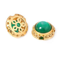 5 uds. De cuentas redondas de latón de Color dorado mate, estilo Vintage, pulseras de cuentas nepalesas, cuentas espaciadoras, suministros para fabricación de joyas, accesorios Diy - details 29