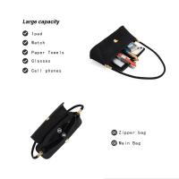 Premium sense 2024 franela bandolera de un solo hombro axila bolso Baguette de moda para mujer mochila de lujo de alta gama - details 3
