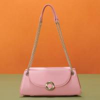 Bolso bandolera de moda para mujer primavera verano 2025 - Correa de hombro ajustable, cierre a presión, rosa vibrante y detalles metálicos, versátil para viajes de trabajo, salidas informales, bolso bandolera, bolso de trabajo, accesorio elegante, textur - details 0