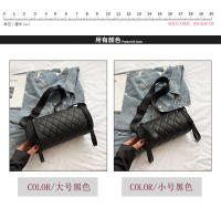 Bolso pequeño para mujer, nuevo cilindro acolchado, hombro Simple, personalidad, correa ancha, bolso tipo cubo - details 0