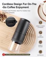 Molinillo de café eléctrico portátil, molino de granos pequeño recargable, molinillo de viaje inalámbrico para Espresso, fermentación en frío, vierta - details 1