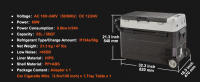 Congelador refrigerador portátil para automóvil SucceBuy - Zona dual. Mantenga los alimentos frescos en el automóvil y en el hogar. Compacto y eficiente - details 6