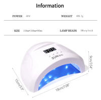 Secador de Manicura de LED UV SUN1s Pro Lámpara de Tratamiento de Uñas de Salón 48W - details 6