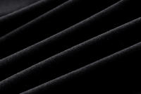 Vestido largo de terciopelo negro sin mangas con cuello en V para mujer, decoración de un solo pecho, verano n - details 11