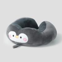 Almohada suave y esponjosa en forma de U para descanso de avión, microfibra - details 2