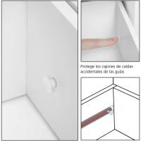 Mueble de Baño de Madera Armario Ajustable con Cajones y Estantes Ideal para Sala de Estar - details 5