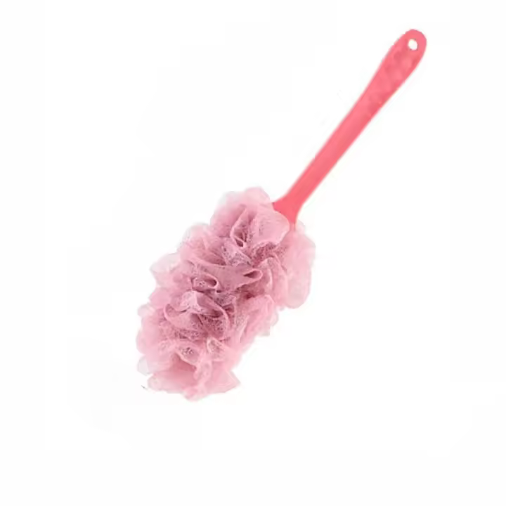 Cepillo de Ducha para Cuerpo con Mango Largo Cepillo de Baño de Malla Suave para Adultos - 1