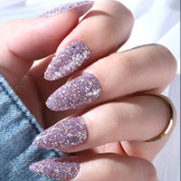 24pcs Uñas Postizas De Almendra Con Gel Colorido Adhesivo Detachable Y Reutilizable Con Herramienta De Empuñadura Para Mujeres Y Niñas - details 20