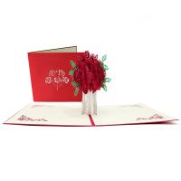 Tarjeta de Amor 3D Pop Up Greeting de San Valentín Cumpleaños Aniversario para Parejas - details 5