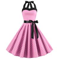 Vestido de verano para mujer 2025 - Sin tirantes, lunares, estilo vintage, falda amplia en línea A, talla grande - details 15
