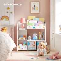Niños Estantería Almacenamiento Multifuncional 2 Cajas Gran Capacidad Tema Universal Dormitorio Salón Blanco GKR42WT - details 1