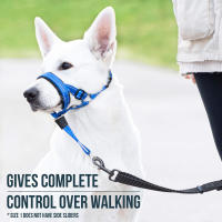 Bozales antiladridos para perros, herramienta de entrenamiento transpirable, juego de bozales de nailon con tiras reflectantes, correas para mascotas de verano - details 8