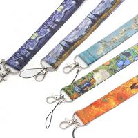 Cordón con certificado de la serie de arte, accesorios para teléfono móvil, correas para colgar, correa para el cuello, Van Gogh - details 2