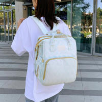 Mochila multifuncional para pañales, bolsa de mamá de gran capacidad con cama de bebé plegable para viajes - details 6