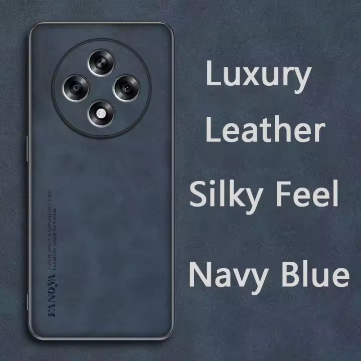 Funda de teléfono empresarial de cuero retro para OPPO Reno 12F, cubierta protectora a prueba de golpes y prevención de caídas - 1
