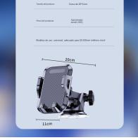 Soporte para teléfono móvil, accesorio para automóvil con salida de aire, soporte para teléfono con ventosa para automóvil con clip estabilizador mejorado 2024 y rotación de 360 ° soporte para teléfono móvil con liberación - details 17