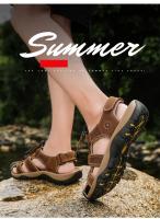 Sandalias De Verano Para Hombre, Zapatos Informales De Cuero Para Hombre, Sandalias Transpirables Para Exteriores Para Hombre, Zapatos De Playa, Zapatillas, Zapatos Romanos De Moda - details 2