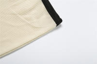 BUNO-Conjunto de 2 piezas de suéter de punto para mujer, cárdigan de manga corta recortada con solapa y minifalda, prendas de punto para mujer, trajes de Falda corta - details 13
